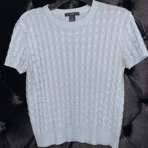 Cable knit sweater tee